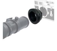 T2 to LM Lens Adapter and L/M Camera Before and Rear Cap,T-Mount (T/T-2) Screw SLR Lens to & for Leica M L/M M9 M8 M7 M6 M5 (T2 to LM Adapter)