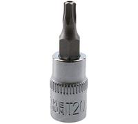 T20 1/4" Drive Tamper Proof Torx Star Bit 37mm Tamper Torx Chrome Vanadium Steel