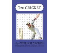 T20 Cricket Word Search Puzzle Book: Word Searches with Easy to Read Print about T20 Cricket, International Cricket, Big Hits and more | 6x9 inches| ... . Gift for Vacations, Holiday and Free Times