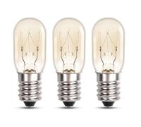 T20 E14 Salt Lamp Bulbs, Scentsy Warmer Bulb Warm White 2700K Dimmable 220-240V, E14 SES Screw Fridge Bulb, for Microwave Oven Bulbs, Sewing Machine, Wax Burner Bulbs, 3 Pack