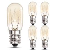 T20 E14 Salt Lamp Bulbs, Scentsy Warmer Bulb Warm White 2700K Dimmable 220-240V, E14 SES Screw Fridge Bulb, for Microwave Oven Bulbs, Sewing Machine, Wax Burner Bulbs, 5 Pack