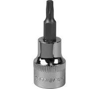 T20 TRX Star Socket Bit - 3/8" Square Drive - PREMIUM S2 Steel Head Knurled Grip