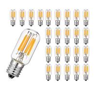 T20 Tubular Night Bulb,2W E14 E12 LED Filament Bulbs 220V 110V Clear Glass 2200K Retro for Pendant Wall Light Decor,E14