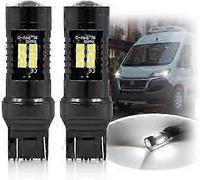 T20 W21/5W LED DRL Daytime Running Light Bulbs Fit for 2014-2025 F.iat Ducato X290, P.eugeot Boxer, C.itroen Jumper Canbus Xenon White Szrhkj4766