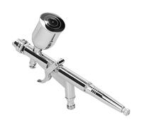 T217A Airbrush Kit Action Trigger Switch Design 0.5mm Nozzle Adjustable Spraying Ranges for Artwork Body Art Design Painting (T217A)