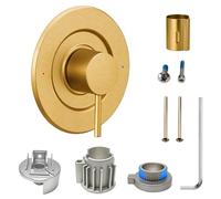 T2191 Shower and Tub Cladding Set, Pressure Balancing Modern Tub and Shower Panel Set, Compatible with Moen Valve, with Bathroom Shower Lever Handle for Temperature Adjustment, Brushed