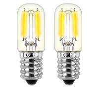 T22 E14 LED Light Bulbs 1W Warm White 2700K, SES Small Screw Night Light Bulb Mini Tubular E14 LED Filament Bulbs 15W Equivalent Energy Saving Bulb for Fridge Salt Lamp Cooker Hood 2 Pack