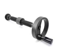 T22 Trapezoidal Lead Screw Set With Handwheel, 250 280 300 350 400 450 500 550 600 650 700 800 1000Mm Long T-screw Hand Drive Lead Screw, 1 Set(T22x280 (125mm Handwhee(T22x450 (125mm Handwheel))