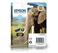 T2425 Epson 24 Light Cyan Original Ink Cartridge C13T24254010 Elephant Series