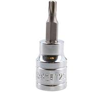 T25 Male Torx Bit Star Socket 3/8" Drive Standard Internal Chrome Vanadium Steel