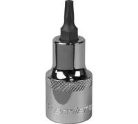 T25 TRX Star Socket Bit - 1/2" Square Drive - PREMIUM S2 Steel Head Knurled Grip