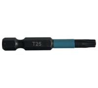 T25 x 50mm Torx Impact Black Screwdriver Bits, 10 Pack - E-12435