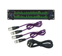 T2531 Professional 31-Band Graphic Equalizer Audio Processor with for DSP Memory, Dual-Channel Synchronous Control, Balanced XLR/TRS/for RCA Input Output, for Studio Sound Reinforcement