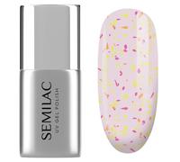 T26 Semilac UV Nail Polish Top No Wipe Matte Peach Galaxy 7 ml