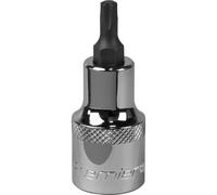 T27 TRX Star Socket Bit - 1/2" Square Drive - PREMIUM S2 Steel Head Knurled Grip