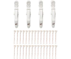 T3 - Clip Kit with 4 Alligator Clips and 30 Rose Gold Bobby Pins - Hair clips & barrettes