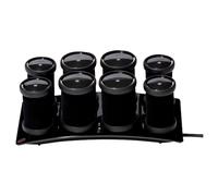 "T3 Hair-styling CurlersVolumizing Hot Rollers Luxe 4 x 1.75"" Rollers + 4 x 1.5"" Rollers + 8 Crease-free Clips + Charging Base + Storage Bag"