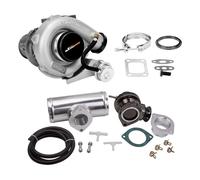 T3 T04E UNIVERSAL TURBO V-BAND FLANGE A/R.63 WITH Up to 420 HP+Blow Off Valve