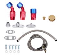 T3 T4 T70 T66 T04E Turbocharger Turbo Oil Feed Return Drain Line fitting kit CAC