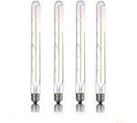 T30 300mm Filament LED Edison Light Bulb 6W Filament Light Bulb Edison Tubular Clear Bulb Retro Ultra Yellow 2200K/220V, for Home Dimmable Bulb,6pcs