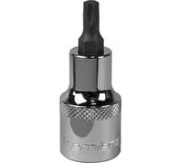 T30 TRX Star Socket Bit - 1/2" Square Drive - PREMIUM S2 Steel Head Knurled Grip