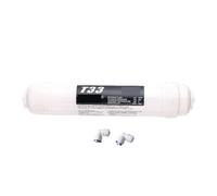 T33 Quick Connect Water Purification Filter with 2 Fittings - Carbon Post Filter for Tap Water Filtration(1pcs)