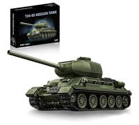 T34/85 Tank Building Set, WW2 Military Vehicles Army Tank Building Model, Great Gifts for Military Enthusiasts and Boys, Compatible with L***, 1263 Pieces