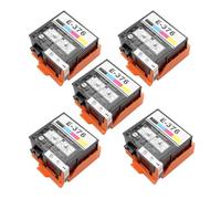 T376 E-376 T3760 Premium Compatible Inkjet Ink Cartridge T3760 T376 376 E376,Compatible For Epson PictureMate PM-525 PM525 Printer 4Color(5 Piece T376)
