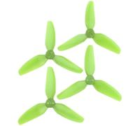 T3x3x3-PC 3Inch 3-Blade Polycarbonate Propeller 3-Hole Mount for FPV Drone & Quadcopter(T3X3X3 2Pairs Green)