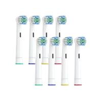 T4/8/16/20/40Pcs Replacement Toothbrush Head，Compatible for Oral-B，Compatible for Braun， Professional Electric Toothbrush Heads Brush Heads(Standard-8pcs)