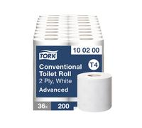 Tork White Conventional 2 Ply Toilet Roll 200 Sheets (1 x 36)