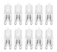 T4 G9 Hollow Bi Pin Base JCD Type 240V Lamp Halogen Light Bulbs Replacement for G9 2Pin Fittings of Household, Fixture, Ceiling, Bathroom, Kitchen & Office Lightings, Frosted Lense, 40W (Pack of 10)