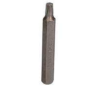 T40 Torx Star Bit 75mm Length 10mm Shank Chrome Vanadium Hardened Tip Cr-V