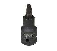 T40 x 53mm 1/2” Drive Short Impact Impacted Torx/Star Male Socket