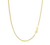 T400 925 Sterling Silver Gold Plated 1mm Italian Box Chain Necklace Unisex Gift for Women Men Boys 16 18 20 22 24 26 30 inches