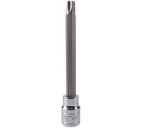 T45 3/8" Drive Extra Long 110mm Tamperproof Tamper Torx Star Security Bit Socket