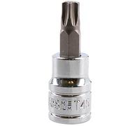 T45 Male Torx Bit Star Socket 3/8" Drive Standard Internal Chrome Vanadium Steel