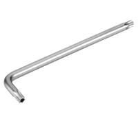 T45 Tamper Proof Torx Angled Wrench Made of Steel, high Strength, Ideal for Fixing Work in Tight Spaces and Security in Closed Systems.