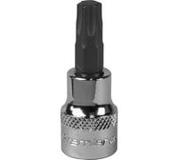 Loops T45 TRX Star Socket Bit - 3/8" Square Drive - PREMIUM S2 Steel Head Knurled Grip in Metallics Loops Metallics
