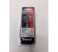 Trend Trimmer Router Cutter T46/04X1/4TC – Bearing-guided, 12.7×16mm, 1/4" Shank, TC-tipped