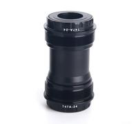 T47 Threaded Bottom Bracket 86.5mm for Mountain For Bike, Steel Alloy BB Cup with Porcelain Ceramic Sealed Bearing, External or Internal Thread Adapter for T47 Frame(typeA steel bearing)
