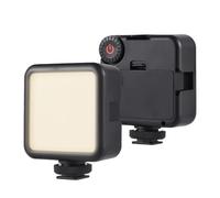 T49 Portable Pgraphy LED Light 5600K Daylight with 25 Beads High CRI90 Bright 800LUX 120° Beam Angle for Content Creation Vlogging Streaming