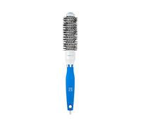 T4B Ilu Curls Run The World Professional Colourful Round Small Styling Blue Hairbrush for Professional Hairdressers, All Hair Types and Lengths 25 mm 0.98 inch