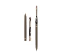 T4B Kashhoki 500 Lip Brush Retractable Lip Brush for Contouring Lips with Removable Copper Ferrule, Cosmetic Tool, Synthetic Bristles, Gold