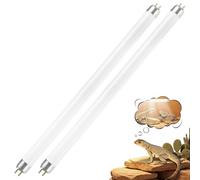 T5 10.0 UVB Reptile Light Tube 8W 2 Pack, UVA 10% UVB Fluorescent Lamp 300mm G5 Base UVB Lighting Bulb Vivarium & Terrarium Enclosures, Desert Reptiles Bearded Dragons Lizards Turtles Chameleon