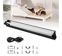 T5 Reptile Light Tube, 24W 10.0 UVB Light Reptile Kit for Tropical Desert, 21.7Inch Reptile Light Fixture UVB Strip Lamp for Bearded Dragon, Lizard, Turtles, Tortoise, Gecko, Lighting Combo Kit