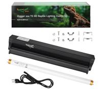 T5 UVB Reptile Lighting Kit HO UVB Reptile Lighting Kit for Reptiles with Desert UVA UVB Light Bar for Bearded Dragon Turtle Tank, 12 Inch
