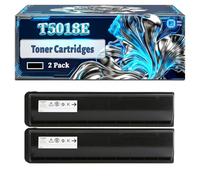 T5018E T-5018E Toner Cartridges Compatible for Toshiba e-Studio 2518A 3518A 5018A 3018A 4518A Printers, With Chip Large Capacity 53900 Pages (2-Pack Black)