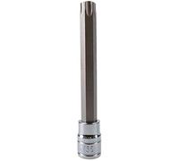 T55 3/8" Drive Extra Long 110mm Tamperproof Tamper Torx Star Security Bit Socket