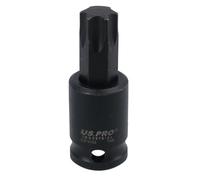 T55 Male Torx Star Impact Impacted Shallow Short Bit Socket 3/8in Drive